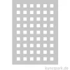 Schablone - Muster Quadrate, Squares, A5