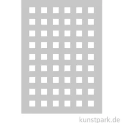 Schablone - Muster Quadrate, Squares, A5