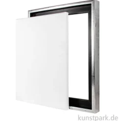 Schattenfugenrahmen mit Keilrahmen - Silber