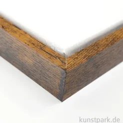 Schattenfugenrahmen mit Keilrahmen - Walnuss