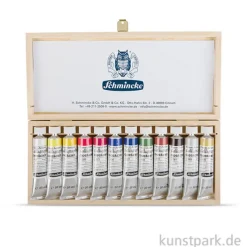 Schmincke Calligraphy Gouache Holzkasten, 12 x 20 ml