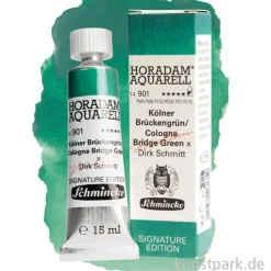 Schmincke HORADAM Aquarell Sonderfarbton Kölner Brückengrün, 15 ml
