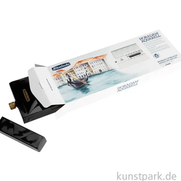 Schmincke HORADAM Aquarellkasten mit Wassertank, 12 x 1/2 Näpfchen