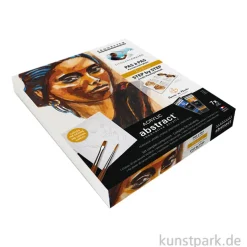 Sennelier Abstract Acryl Malset mit Vorlage - Kabari Portrait