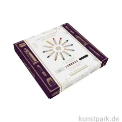 Sennelier Geschenkbox mit 12 Ölpastellen, Papier + Pinseln