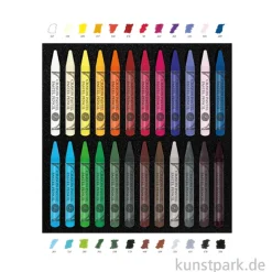 Sennelier Pastellstifte Set - 24 halbe Pastellstifte in Kartonbox