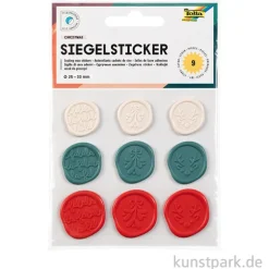 Siegel Sticker - CHRISTMAS, 9 Stück