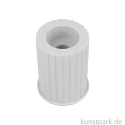 Silikon Gießform - Kerzenhalter geriffelt, ø 52 mm, Höhe 8 cm