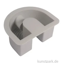 Silikon Gießform - Kerzenhalter Regenbogen, 7,8 x 4 x 6 cm