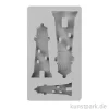 Silikon Gießform - Leuchttürme, 14,5 x 26 x 2 cm