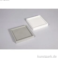 Silikon Gießform - Untersetzer Quadrat, 10 x 10 x 1,5 cm