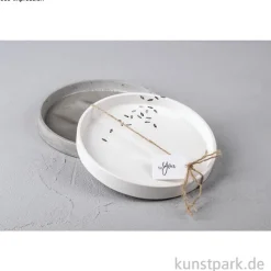 Silikon Gießform - Untersetzer Rund, Durchmesser 17 cm, Höhe 2,1 cm