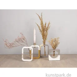 Silikon Gießform - Vase Rechteck, 10,5 x 3,7 x 14 cm