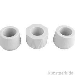 Silikon Gießformen Set - Mini Töpfchen, 3-teilig, 5 x 5 cm