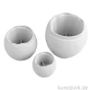 Silikon Gießformen Set - Vasen Wellenrand, 3-teilig, 5-9,5 cm