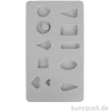 Silikon-Gießform für kleine Anhänger mit 11 Formen