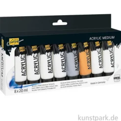 Solo Goya Acryl Malmittel Test Set, 8 x 20 ml