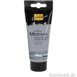 Solo Goya Acryl Strukturpaste, Granit-Silber, 100 ml