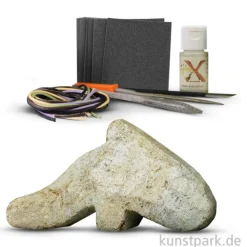 Speckstein Set - Delphin mit Zubehör