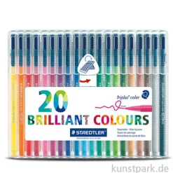 STAEDTLER Fasermaler triplus color 20er Set im Kunststoffetui