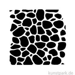 Stamperia Schablone - Hidden Grove Stone Pattern, 12 x 12 cm