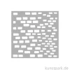 Stamperia Schablone - Silent Sea Bricks Pattern, 12 x 12 cm