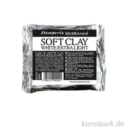 Stamperia Soft Clay Modelliermasse, Extra leicht, Weiß, 80 g