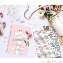 Stanzteile - Meine Konfirmation, Rosa, 312 Stück