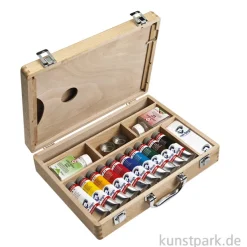 Talens VAN GOGH Acrylfarben Holzkoffer mit viel Zubehör