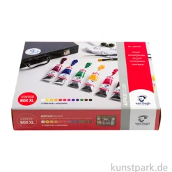 Talens VAN GOGH Acrylfarben Starter Set XL mit 12 x 40 ml + Zubehör