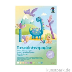 Tonpapier DIN A4, 10 Pastellfarben, 20 Blatt, 130g