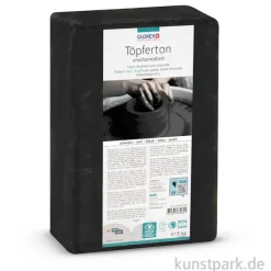 Töpferton unschamottiert 5kg schwarz