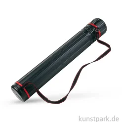 Transportrolle aus schwarzem Kunststoff, 77 - 135 cm, ø 11,5 cm