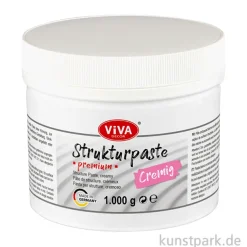 Viva Decor Strukturpaste Cremig, Weiß, Premium, 1000g