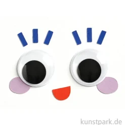 Wackelaugen Set - BIG BOX MIX, selbstklebend, 200 Stück