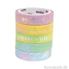 Washi-Tape Hotfoil - RAINBOW, 10 mm, 5er Set, je 5 m