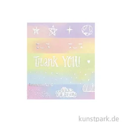 Washi-Tape Hotfoil - RAINBOW, 10 mm, 5er Set, je 5 m
