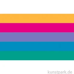 Washi-Tape Set - BASIC Colours, 10 mm, 5 Rollen, je 10 m