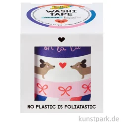 Washi-Tape Set - PARISIENNE, 4 Rollen, je 10 m