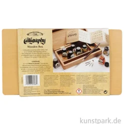 Winsor & Newton CALLIGRAPHY Holzkasten Set, 8 x 14 ml + Zubehör