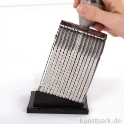 Wortbandstempel mit 13 Bänder, Schrifthöhe 5mm